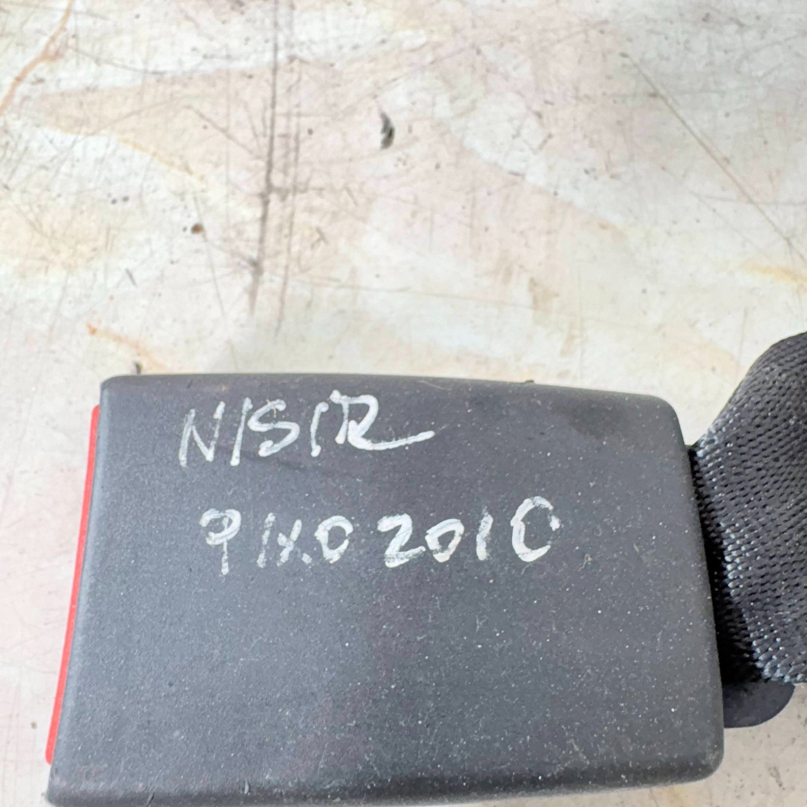 NISSAN PIXO SEAT BELT SEATBELT BUCKLE REAR PASSENGER SIDE LEFT 2010