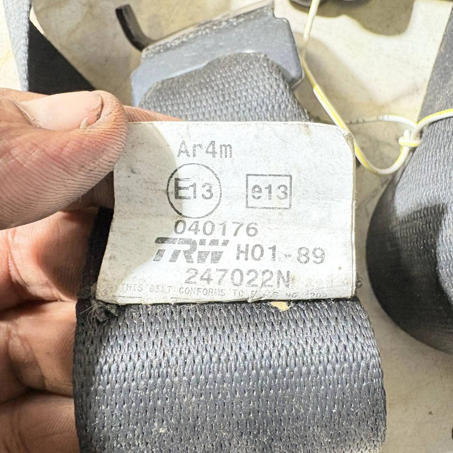 BMW X5 2002 Seat Belt S3705150902, 03b119nb6452 569541-20 040176