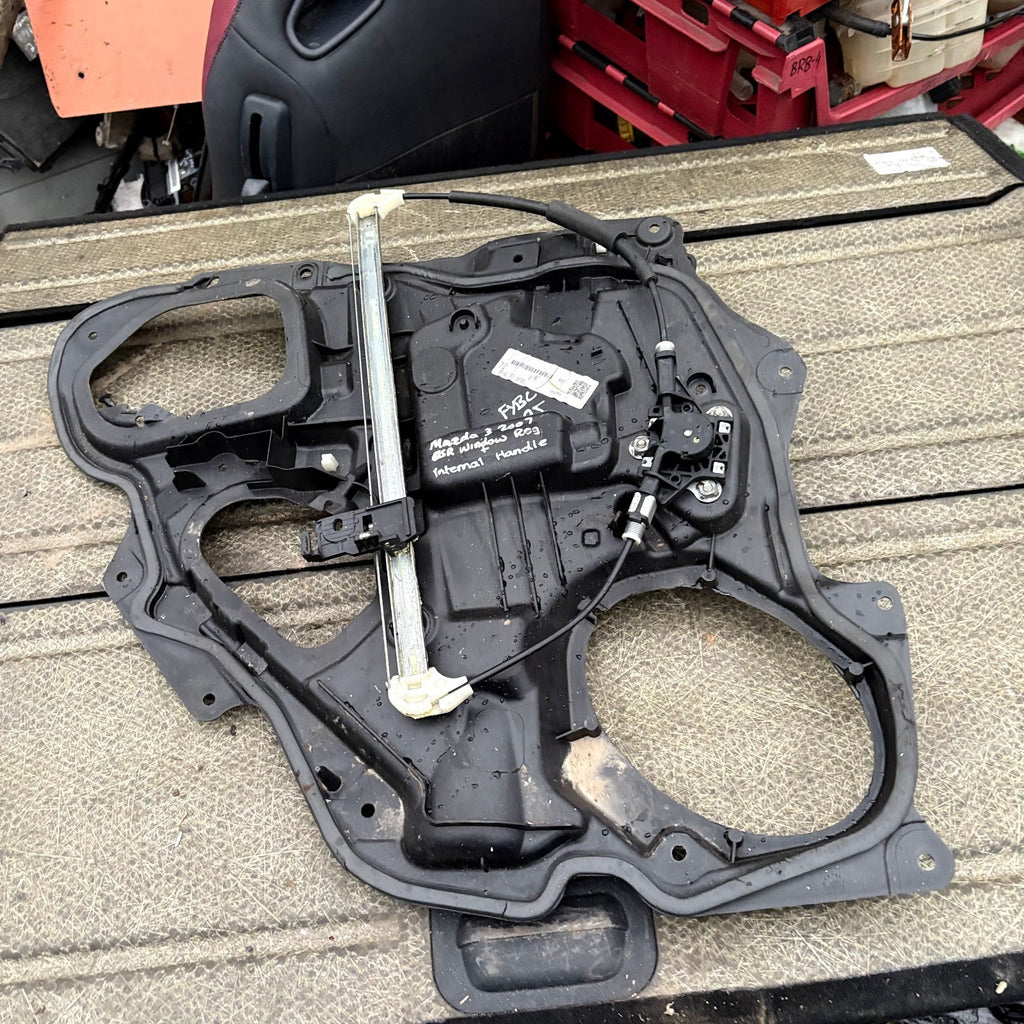 Mazda 3 Rear Right Manual Window Regulator & Inner Door Handle BP4L7297XG 03-08