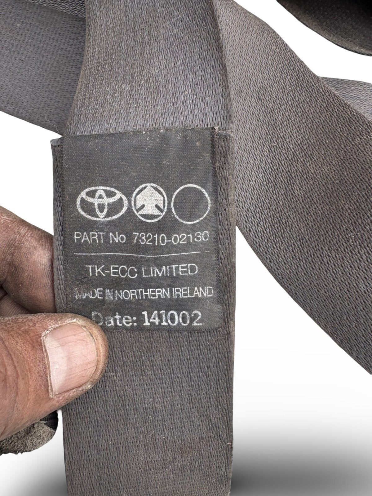 Toyota Corolla E12 3 Door Front Right Seat Belt 73210-02130 2001-2004