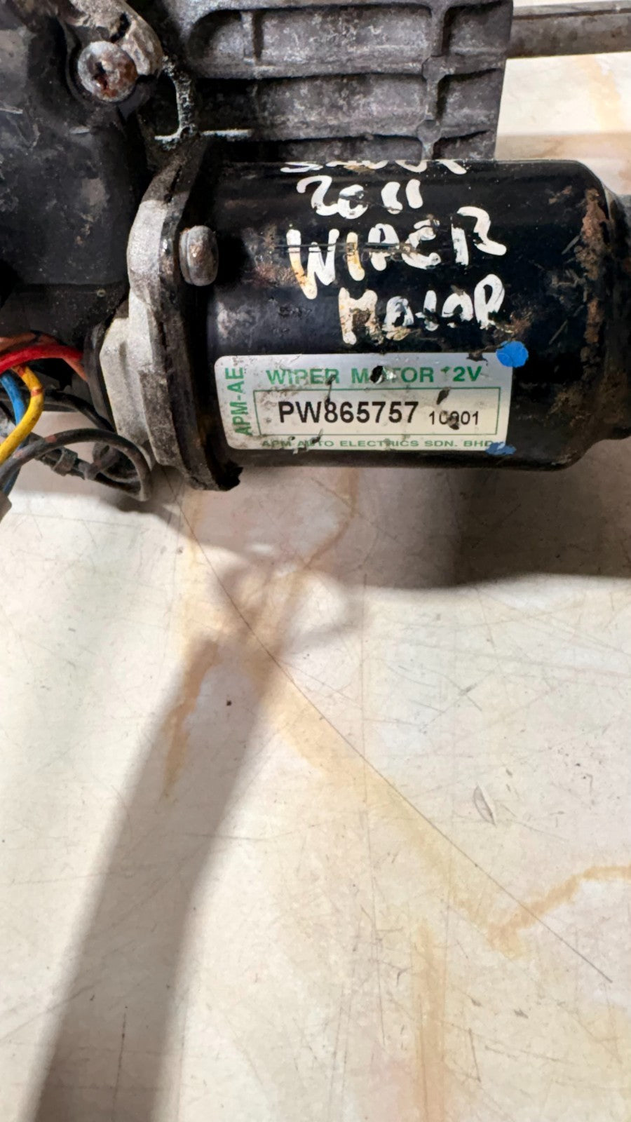 PROTON SAVVY 2011 Wiper Motor PW865757