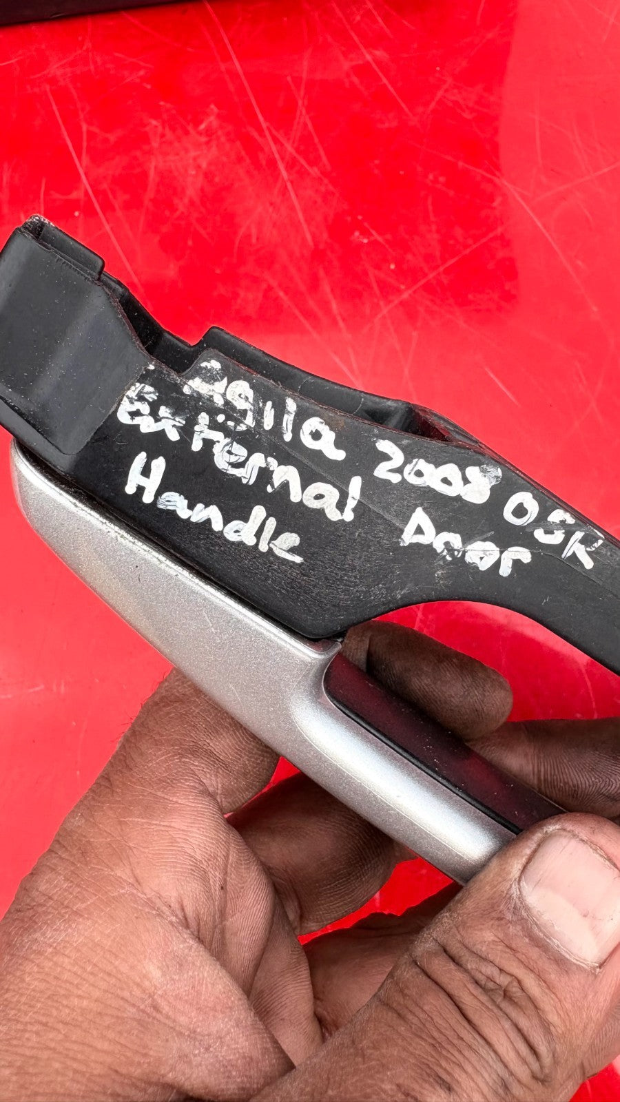 Vauxhall Agila B 2008-2016 Rear Right External Door Handle GBZ Silver