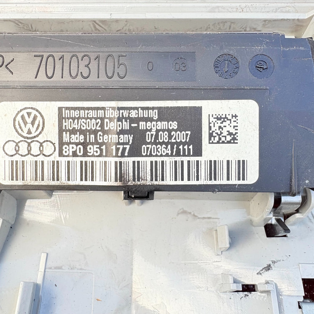 Audi A3 8p Front Interior Roof Courtesy Light Lamp 70103105 MK2 2007 Grey