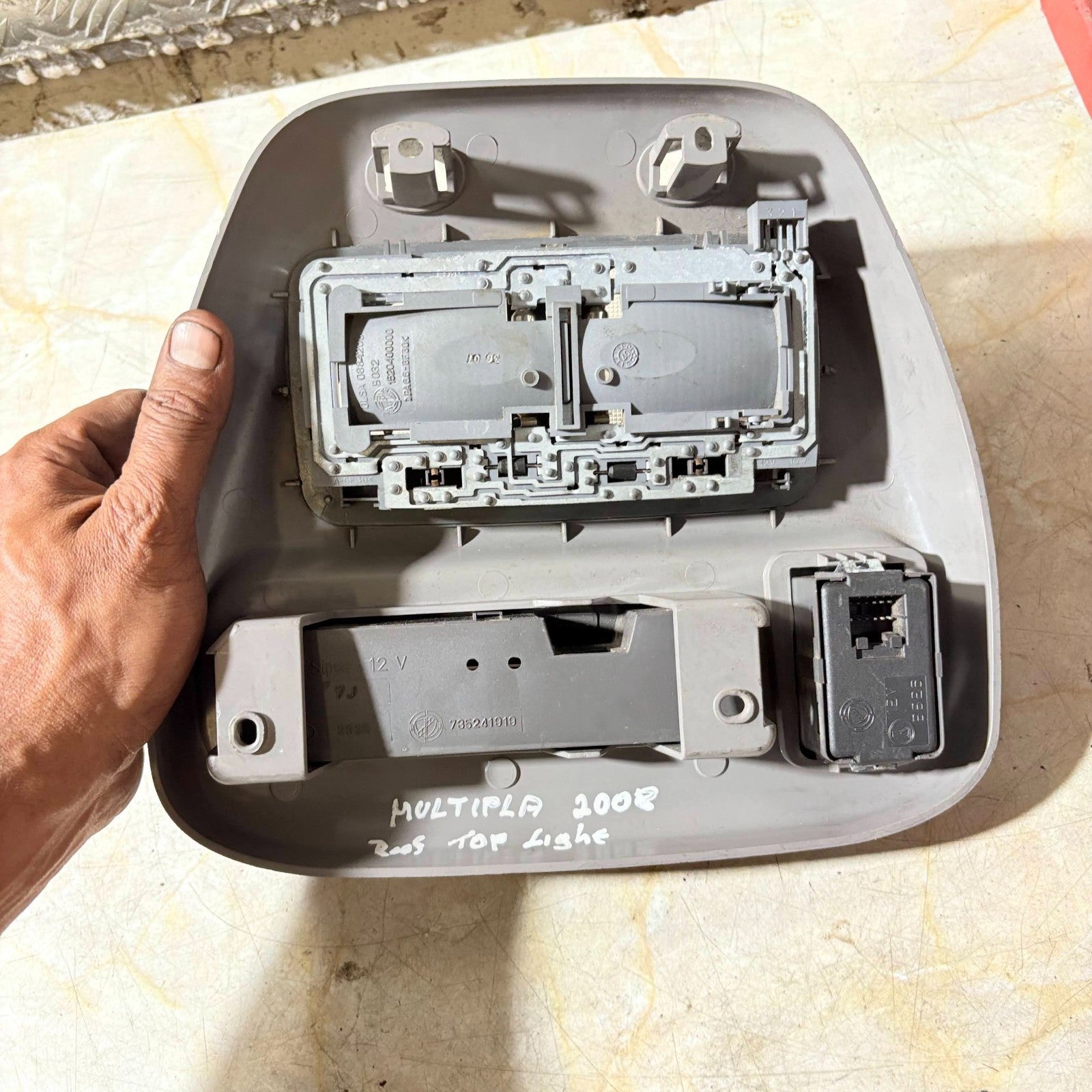 Interior Roof Light Fiat Multipla 2004-2010 Top Light 735241919
