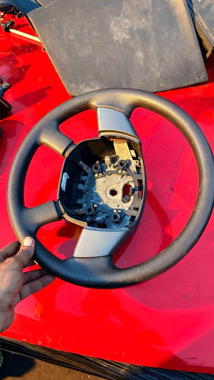 JAGUAR X-TYPE 2001-2009 LEATHER STEERING WHEEL 4X43-3F563