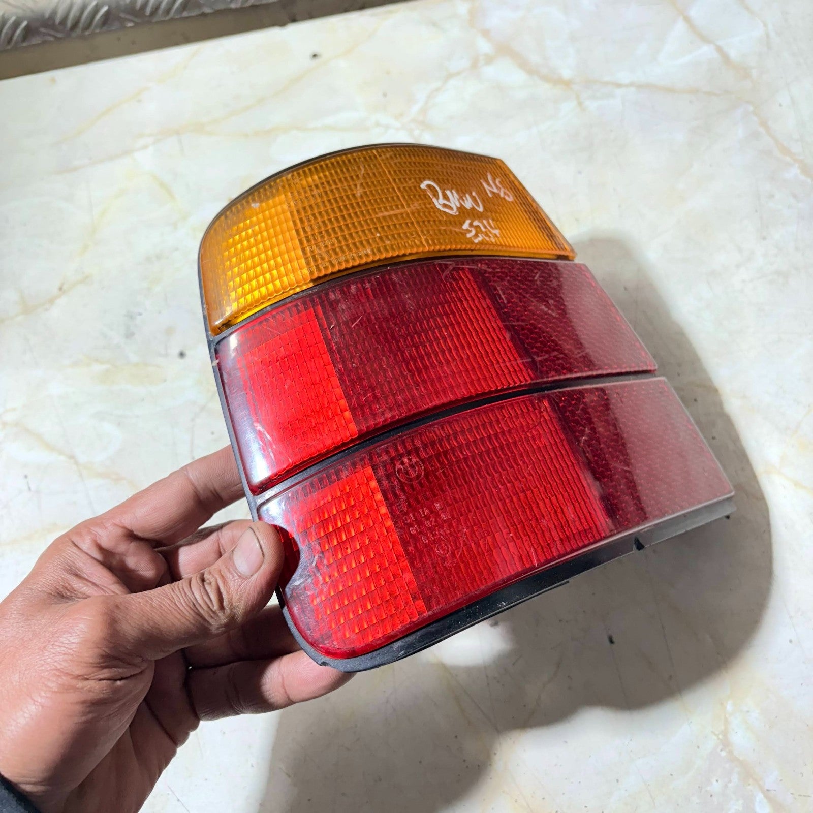 BMW 5 Series E34 Saloon 1987-1995 Left Rear Tail Light Outer Hella 63211384009