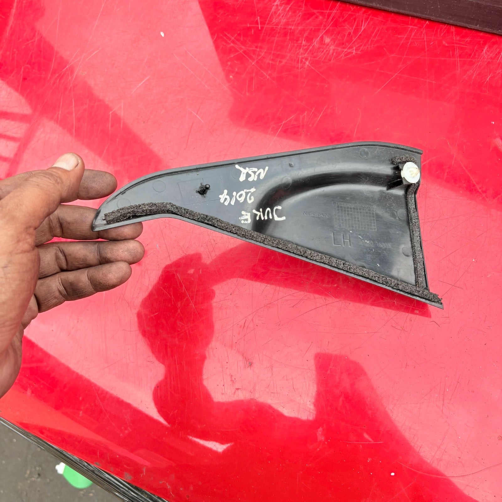NISSAN JUKE 2014 DOOR TRIM REAR PASSENGER LEFT 822931KA0A