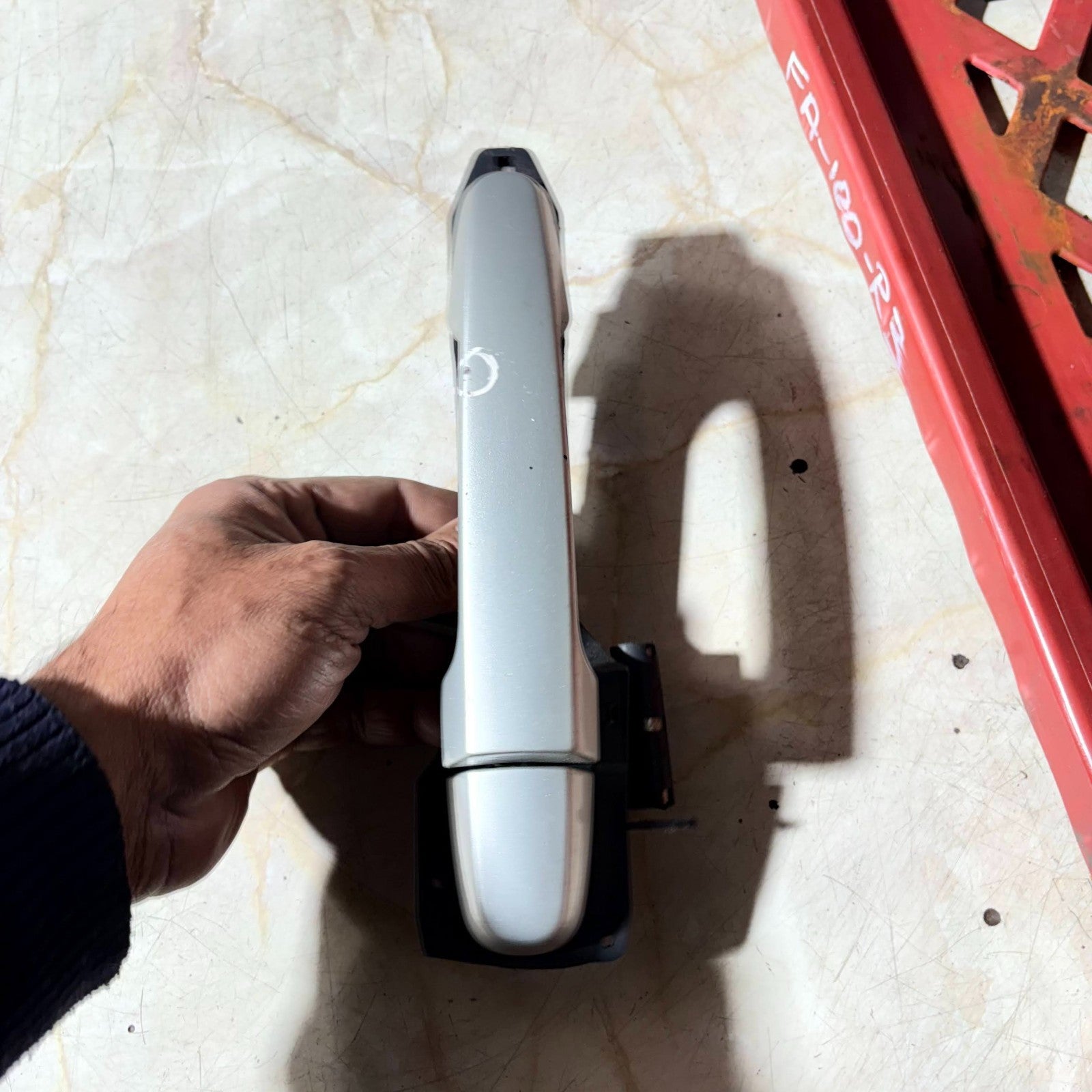 Toyota Corolla MK9 E120 2002-2007 NSR Rear Left Exterior Rear Door Handle Silver