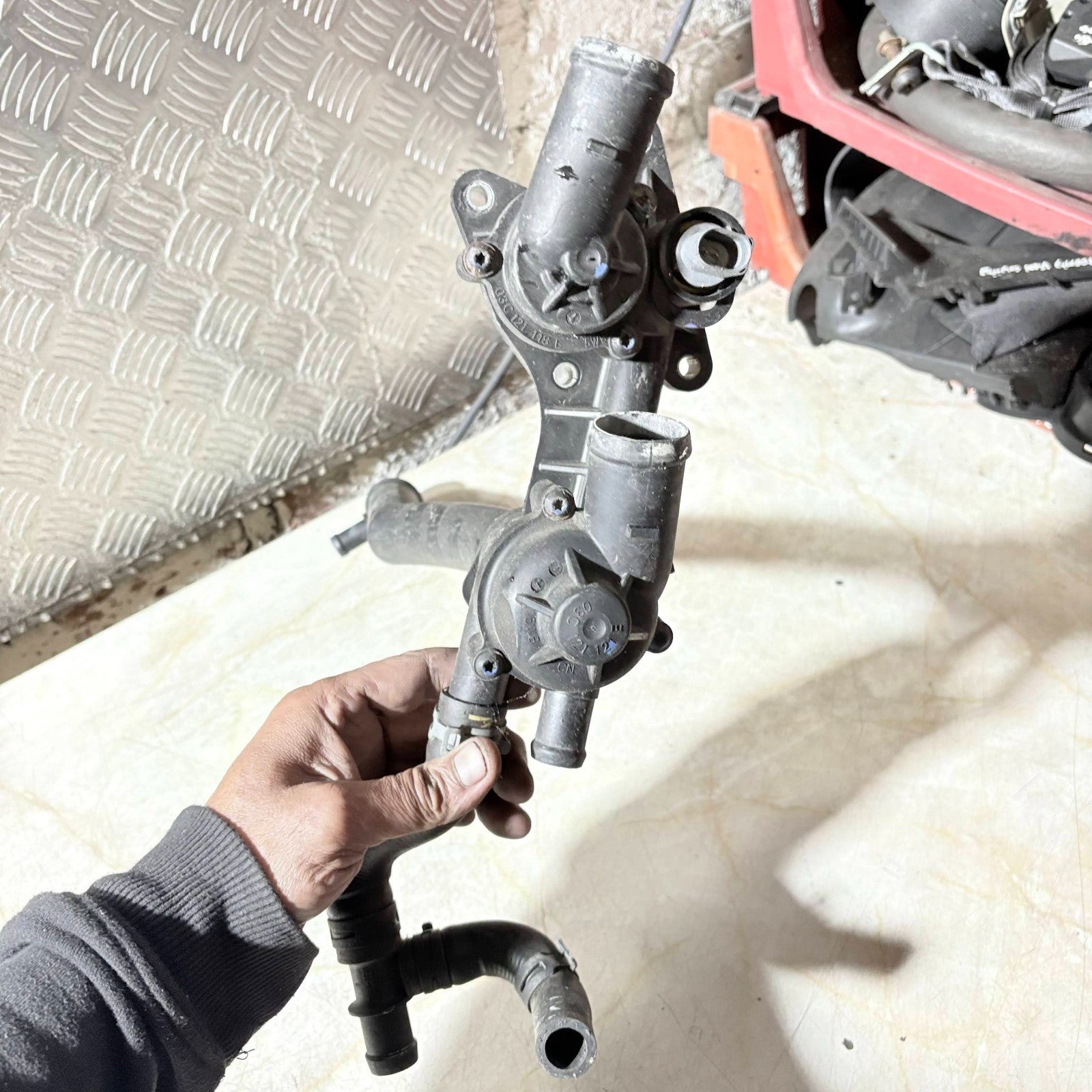2007?2014 Skoda Fabia Thermostat Housing Flange