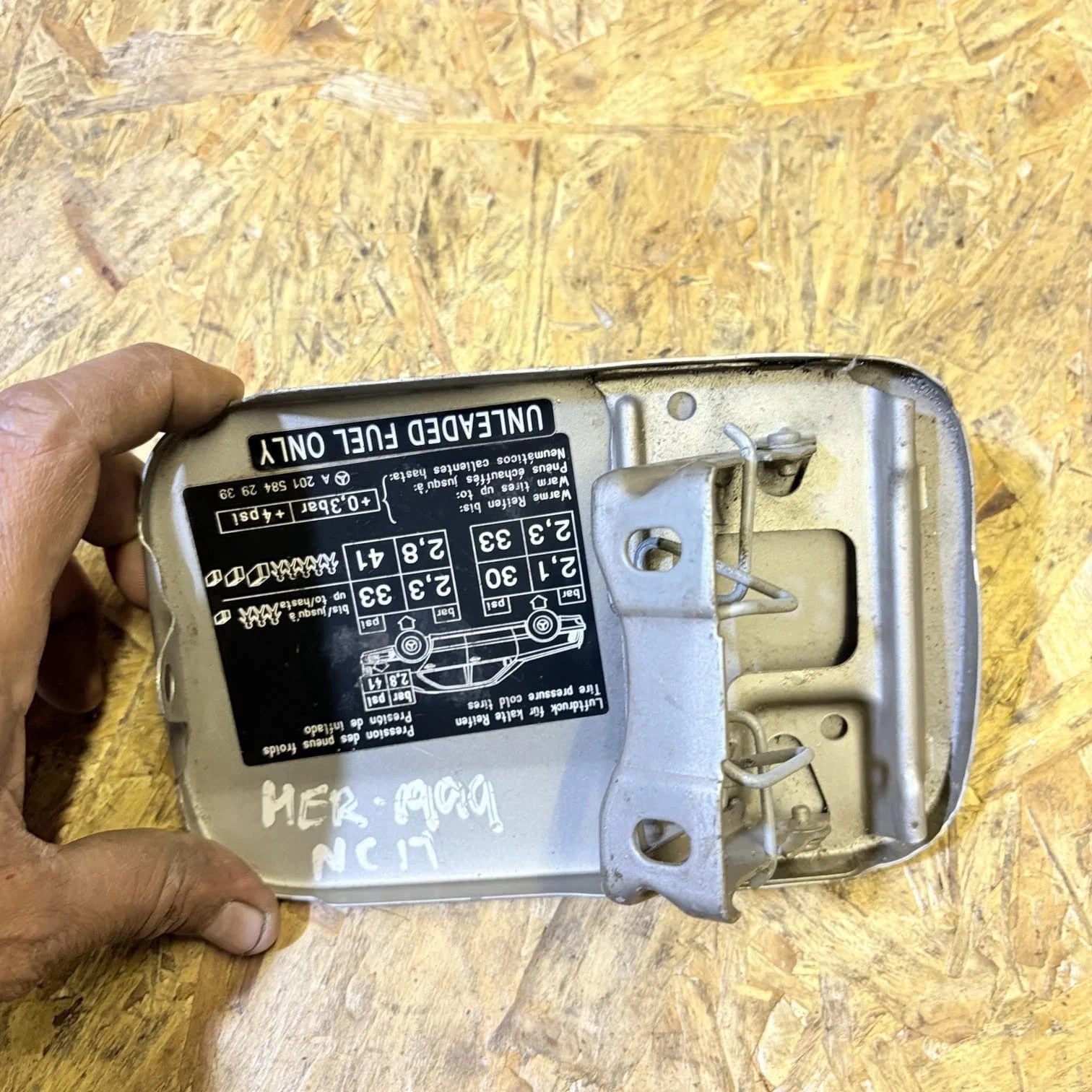 Mercedes W202 C Class Fuel Filler Flap Silver A2015842939 1999