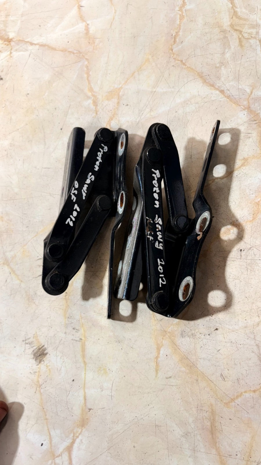PROTON SAVVY 2012 5DR HATCH FRONT LEFT & RIGHT BONNET HINGES PAIR